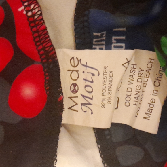 Mode Motif Fur Baby Leggings Size Medium - Picture 5 of 10